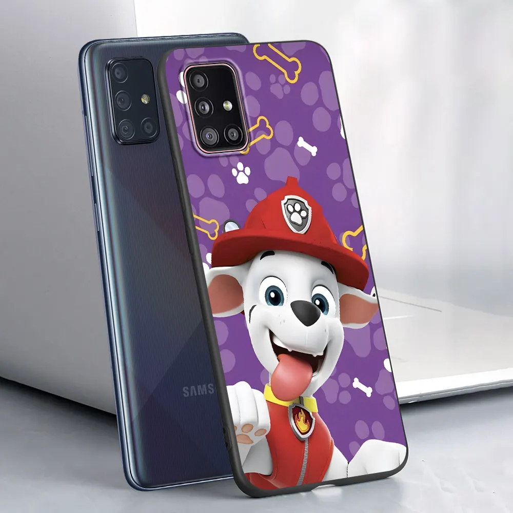 Paws P-Patrols Cartoon Dog Case for Samsung Galaxy A54 A53 A32 A52s A12 A21s A51 A22 A31 A52 A72 A11 A14 A02s TPU Phone Cover