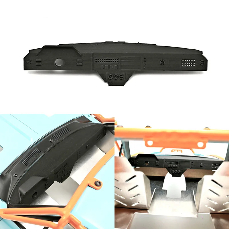 Simulated Instrument Panel 3D Printed Decorative Mood Pieces for RC Crawler Car Traxxas D1RC Rainforest Chariot Upgrade Parts