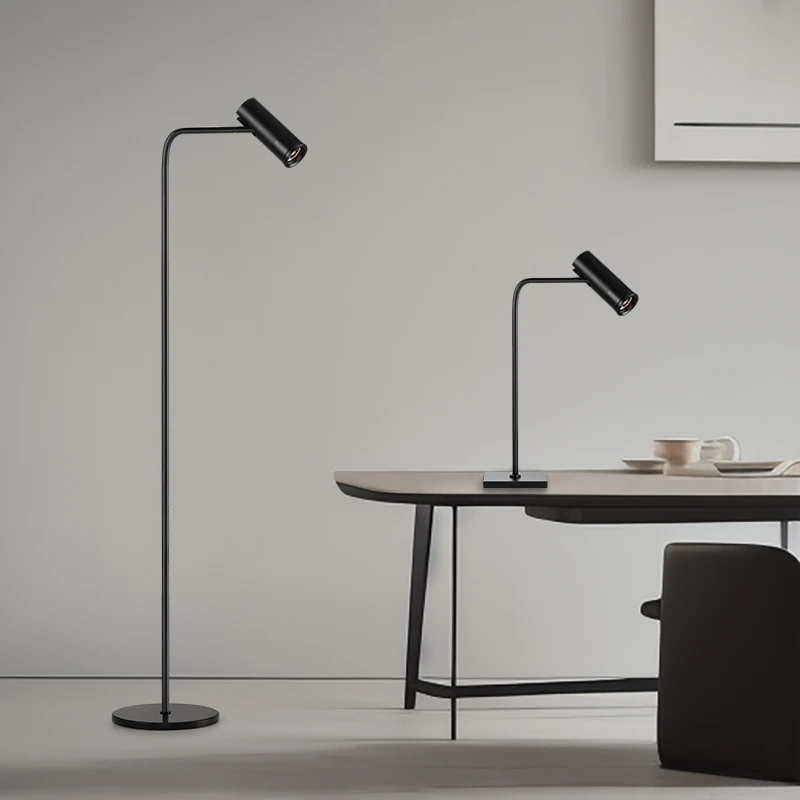 

Modern Luxury Aluminum Floor Lamp with Adjustable Beam Angle Square Stand Alone Lighting Hot Sale Designer Style Metal Shade