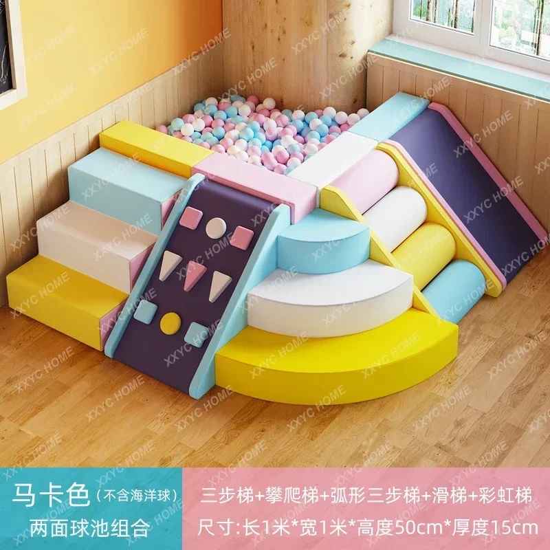 Frühe Bildung Kindergarten Soft Bag Ocean Ball Pool Kinder Indoor Baby Zaun Soft Wave Pool Sand Pool Zaun