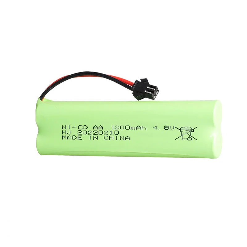 4.8v 1800mah แบตเตอรี่สําหรับของเล่น Rc รถถังหุ่นยนต์เรือปืน 4.8v แบตเตอรี่ชาร์จ 4 * แบตเตอรี่ AA 1-4pcs