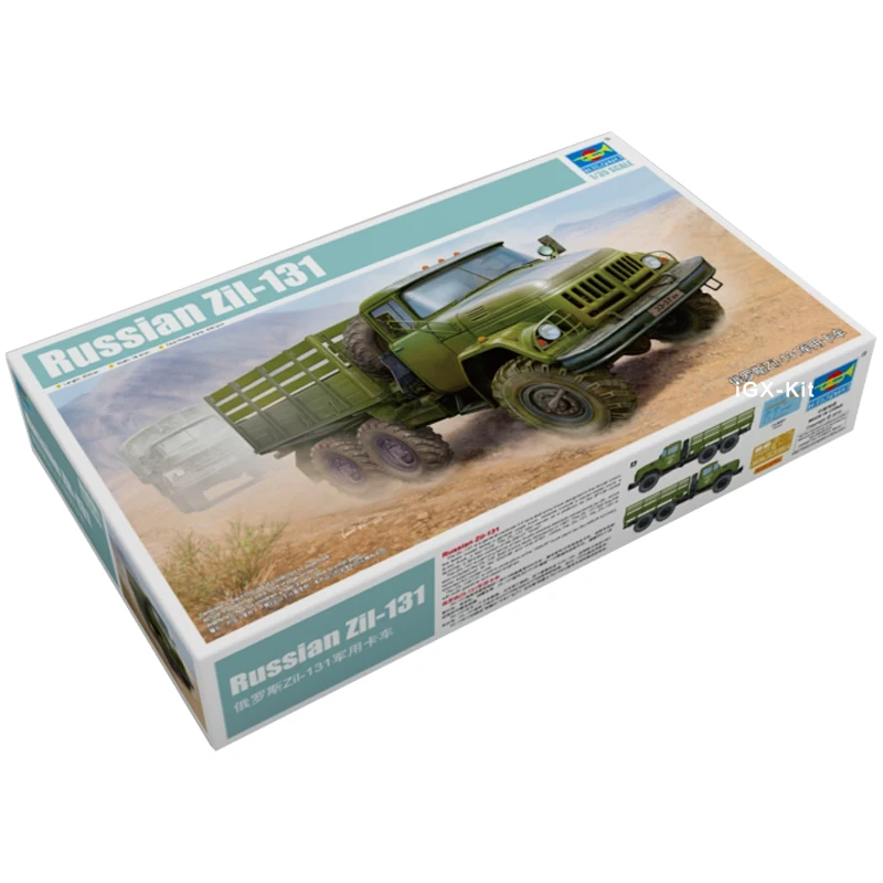 Trumpeter 01031 1/35 Russian ZIL131 ZIL-131 Military Truck Vehicle Children Toy Gift Plastic Assembly Building Model Kit