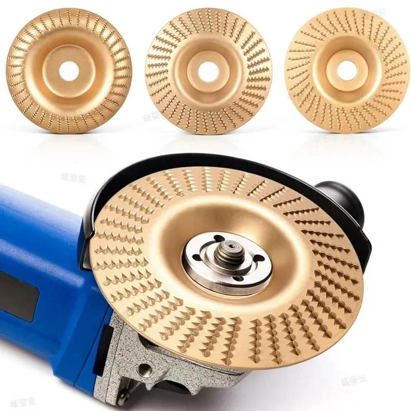 Abrasive Disc Tools Plane Bevel Angle Grinding Wheel Wood Carving Sanding Tool Woods Polishing Wheel 100mm For Angle Grinder