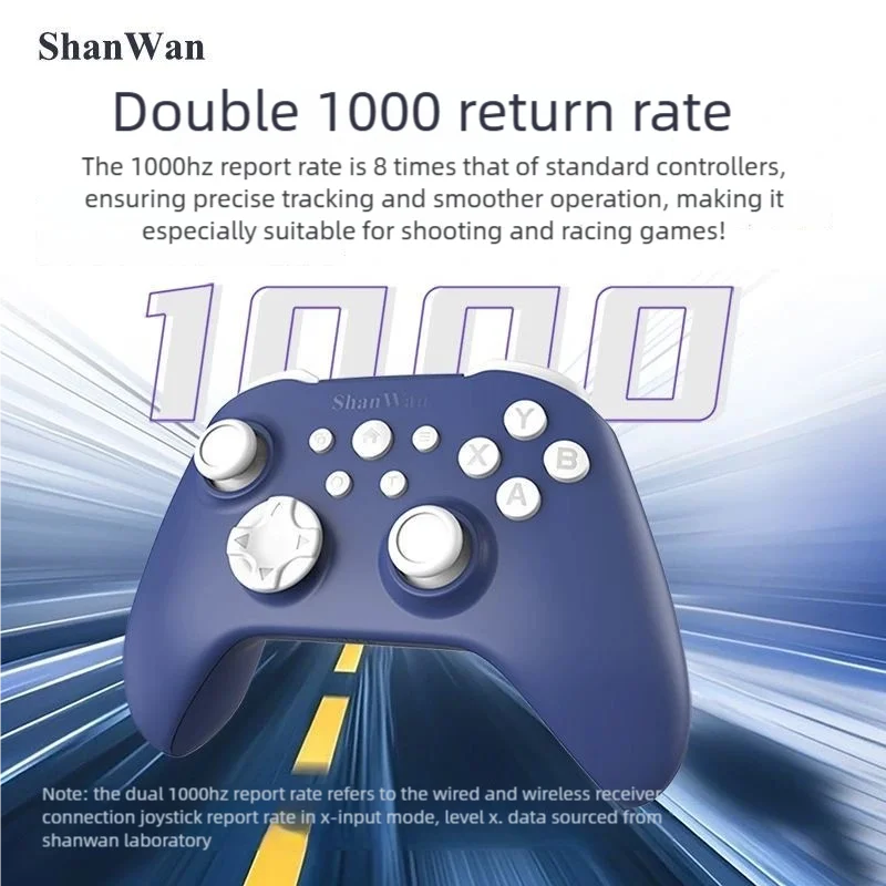 شانوان جديد أذرع التحكم في ألعاب الفيديو اللاسلكية قاعة المقود ل Xbox/PC/iOS/PS4/Android Switch Pro المزدوج الاهتزاز المحرك 3 وضع غمبد