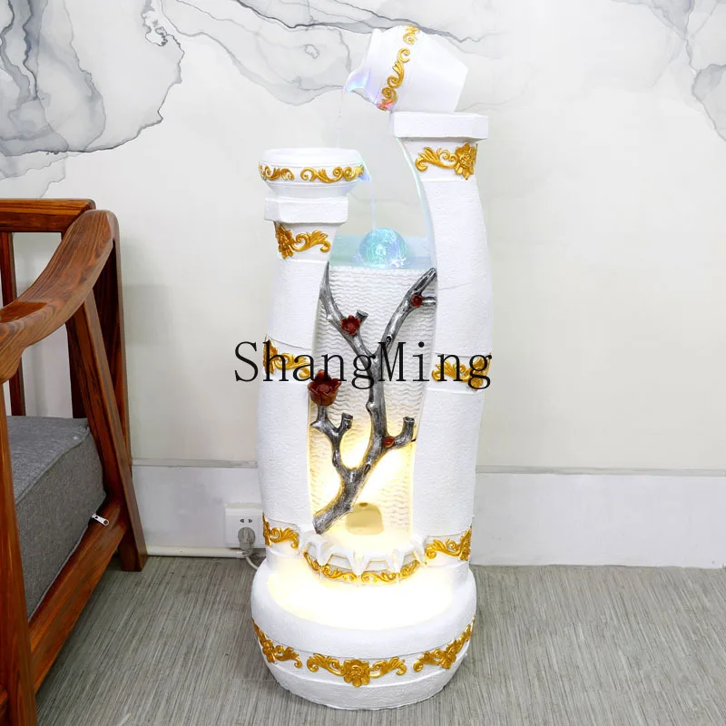 

ZYY floor rockery flowing water living room water feature handicrafts housewarming office lucky ornament