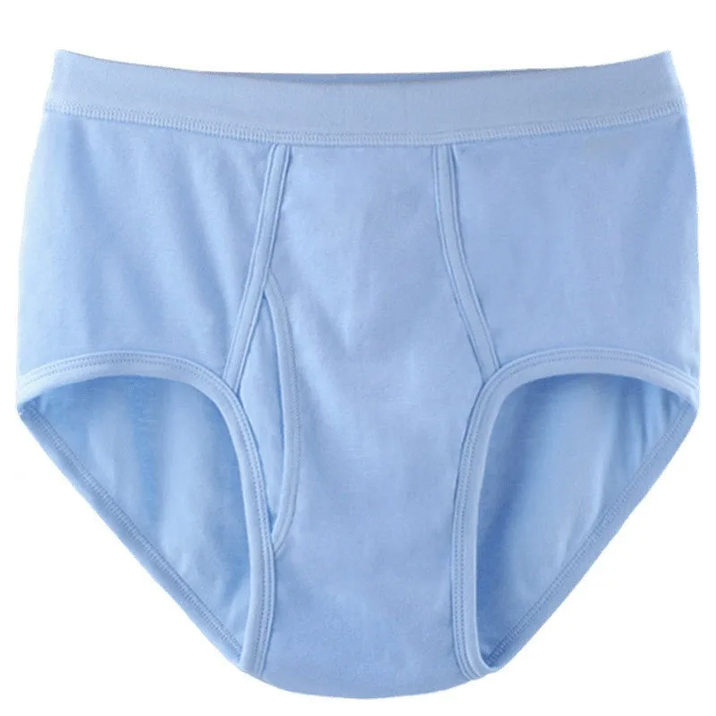 Cuecas de Algodão para Homens, Modelo Triangular, para Idosos e de Meia Idade, Cintura Alta, Tamanho Grande, Confortáveis e Respiráveis