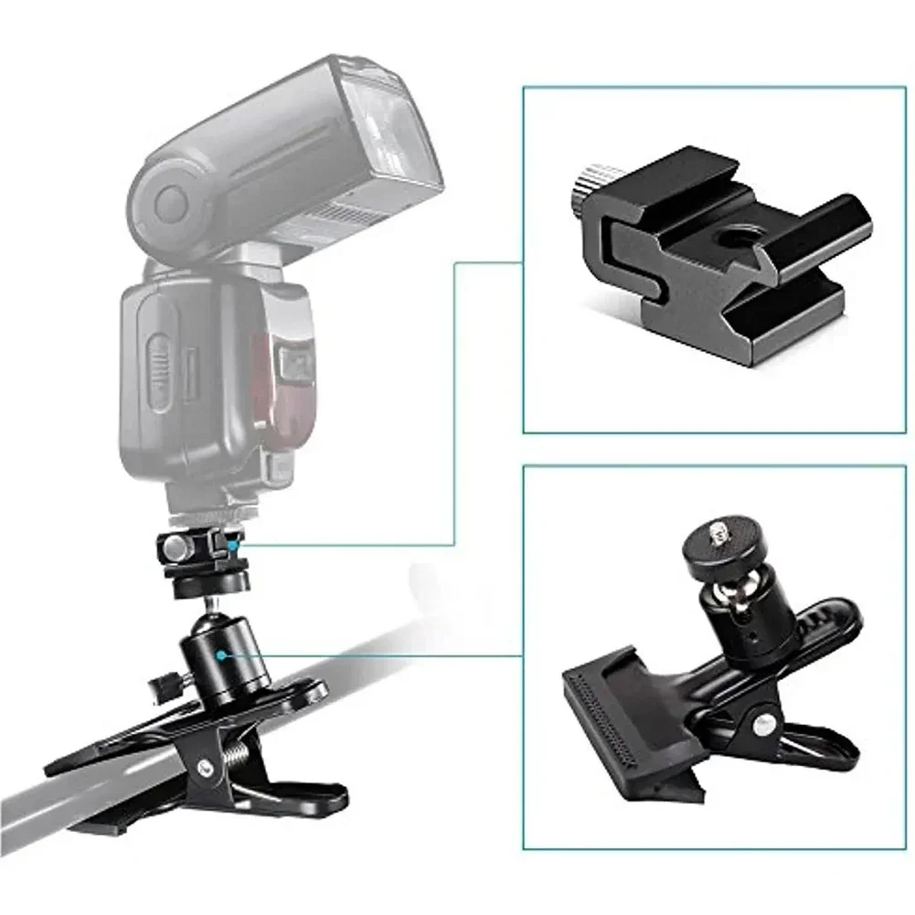 Photography Head Clamp Professional PVC Wooden Board Clamp Microphone Clip Phone Clip Background Flexible Convenient Accessories