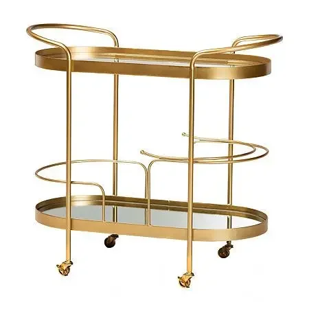 Food serving trolley for hotel and restaurant decorative and stylish trolley with wheel easy to carriage home decor item