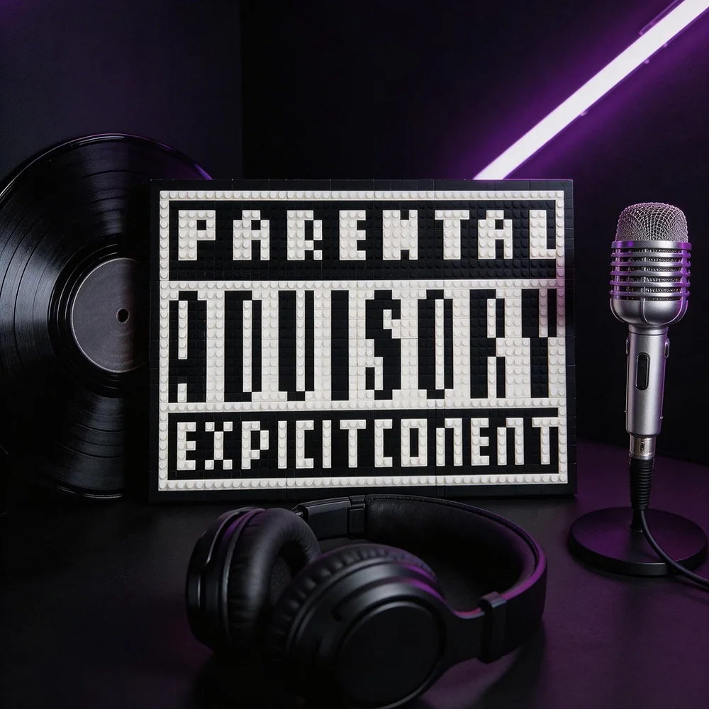 music-dirty-label-album-cover-decorative-painting-building-blocks-loose-pack-friend-assembly-required-toy-for-ages-14