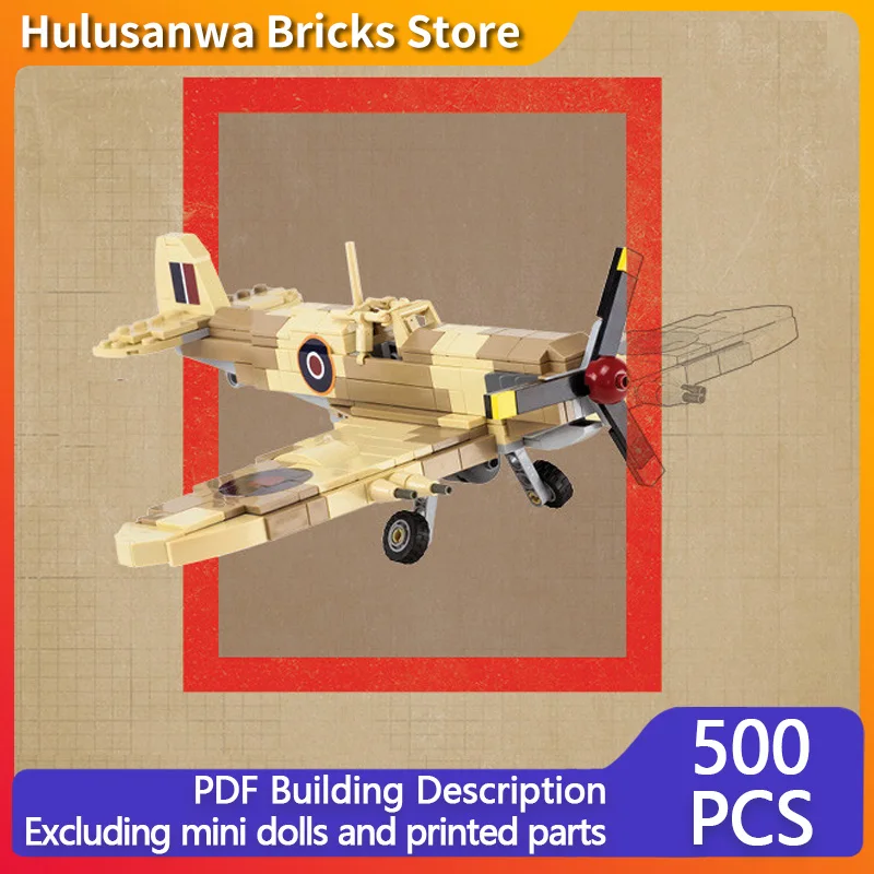 

Военные истребители Spitfire: модель MOC, конструктор, военная техника, модульные технологичные подарки, праздничные наборы для сборки, детские игрушки