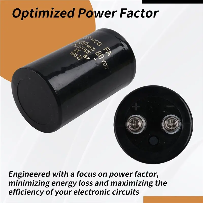 AT05-Bolt Type Capacitor 2200UF/80V High Capacity Electrolytic Construction 50X80mm Size