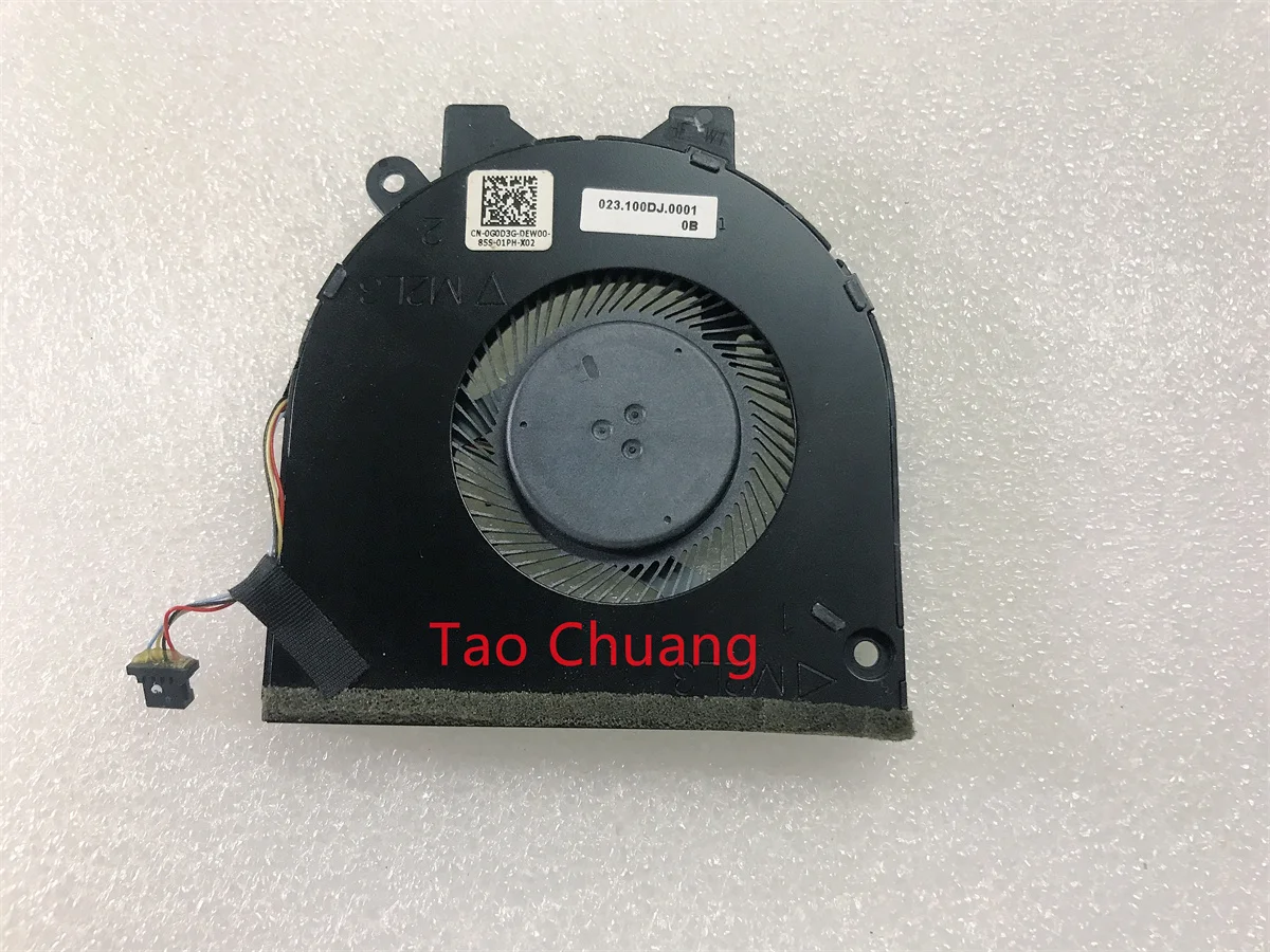 FOR DELL 5480 5481 5485 5580 5581 5582 5585 5488 5482 CPU radiator fan 0G0D3G 023.100DJ.0001