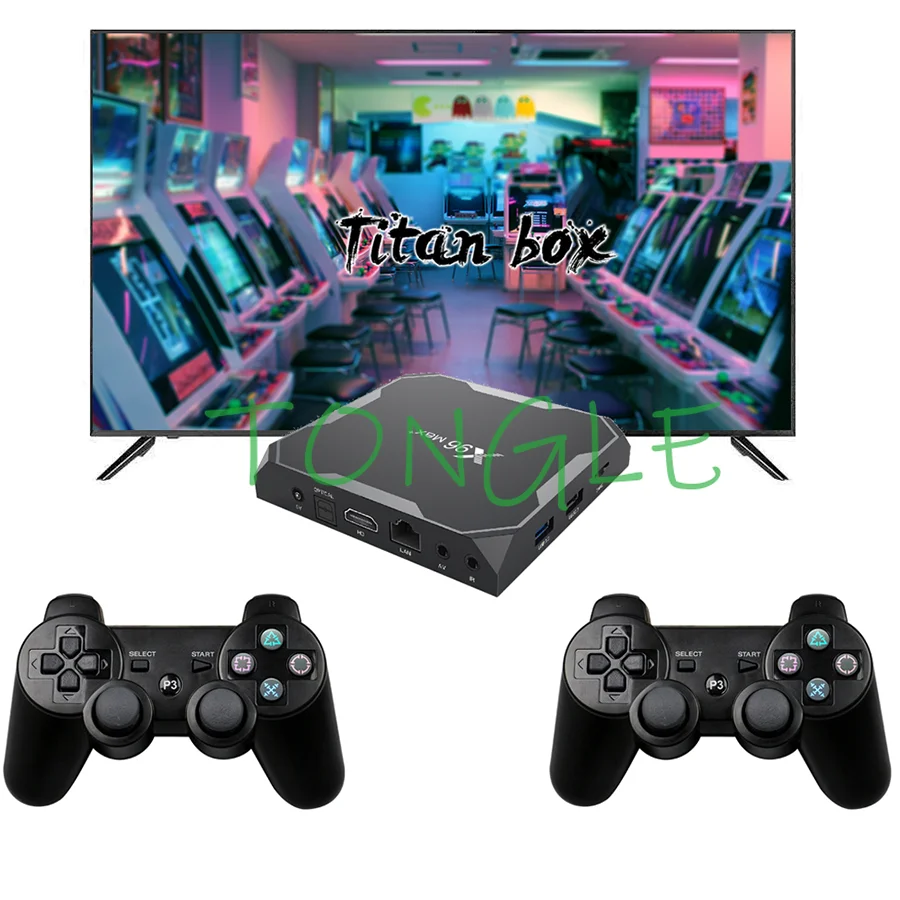 

All In 1 X96 Max+ Retro Arcade MAME NEO GEO Game Titan Box Wifi Console with Multi Games PSP/PS1/SS/DC for Android 9 TV Wireless