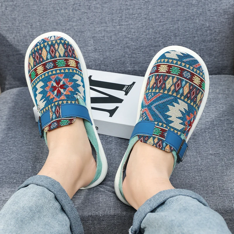 YRZL Men's Slippers Casual Non Slip Summer Wear Resistant Outdoor Beach Shoes Lightweight Comfortable Sandals Big Size 39-47