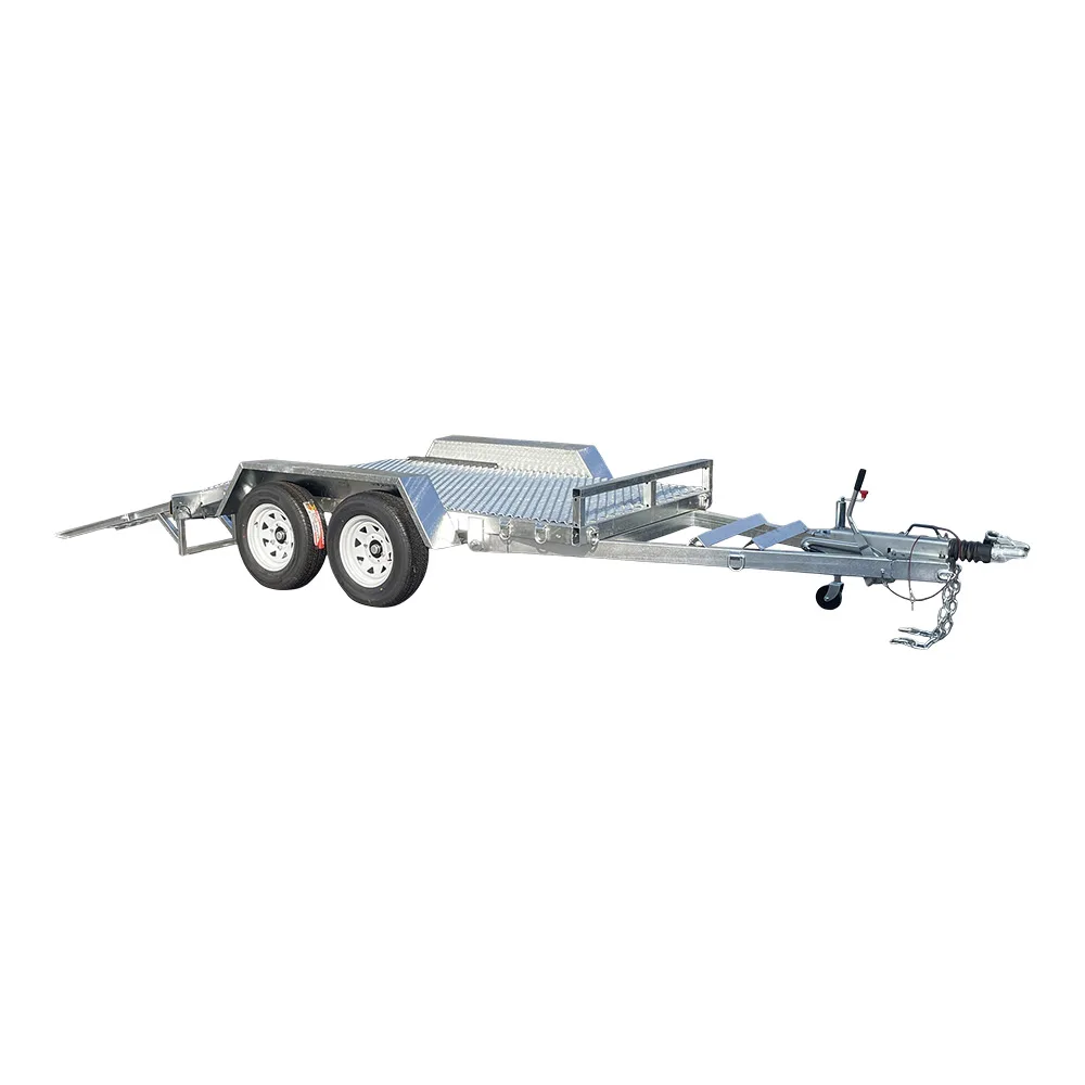 Customized Galvanized Small Car Carrier Mini Excavator Transport Trailer