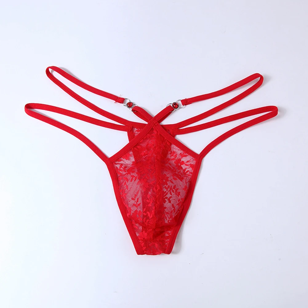 

Мужские кружевные прозрачные трусы-стринги в японском стиле, сексуальное нижнее белье с низкой посадкой, тонкие трусики-стринги для мужчин