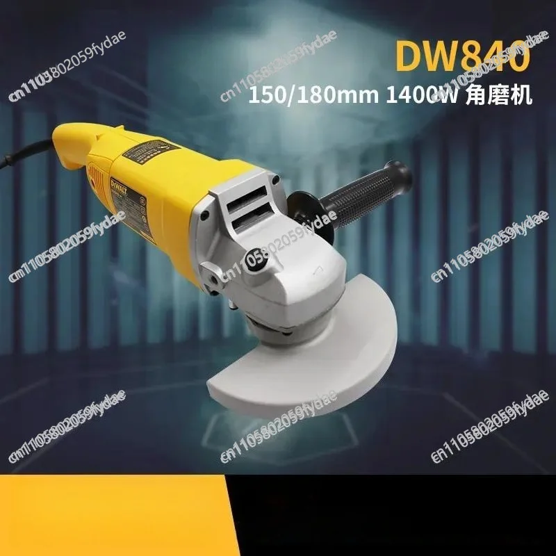 DW840 Angle Grinder 180MM Angle Grinder, Compact Head Silent Metal Head Shell Angle Grinder