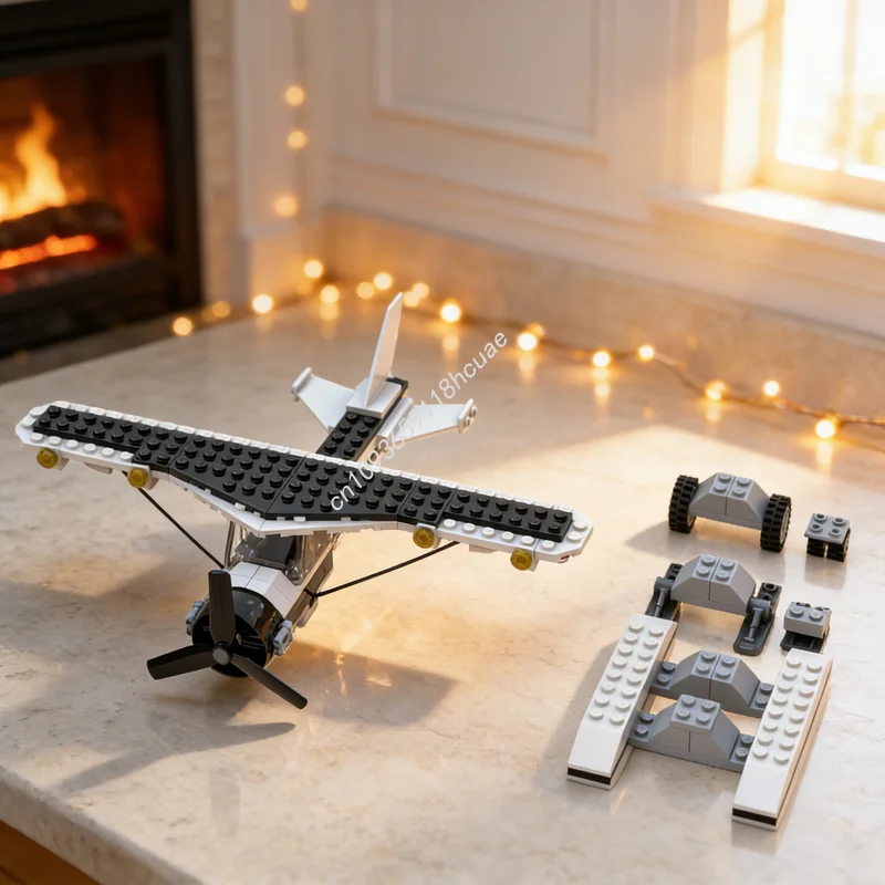 188개 MOC 크리에이터 Shawn S 부시 비행기 액세서리 모델 빌딩 장난감 블록 건축 DIY 크리스마스 선물 아이디어 교육용 브릭