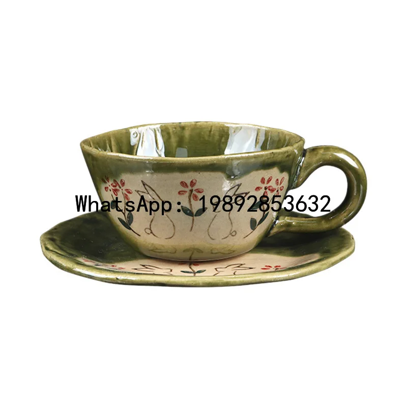 CB retro afternoon tea cup high value high sense light luxury latte ceramic cup