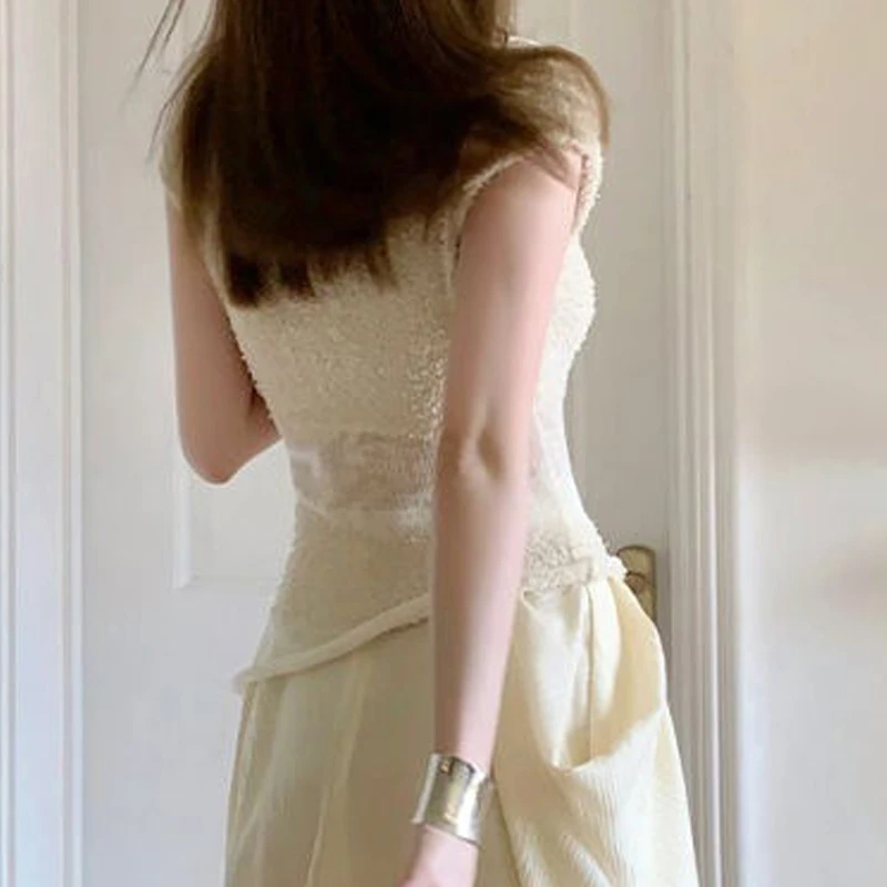 여성용 라운드 넥 반팔 티셔츠, 솔리드 컬러, 할로우 아웃 패치워크 풀오버, 통풍 비대칭 상의, 여름 신상 패션