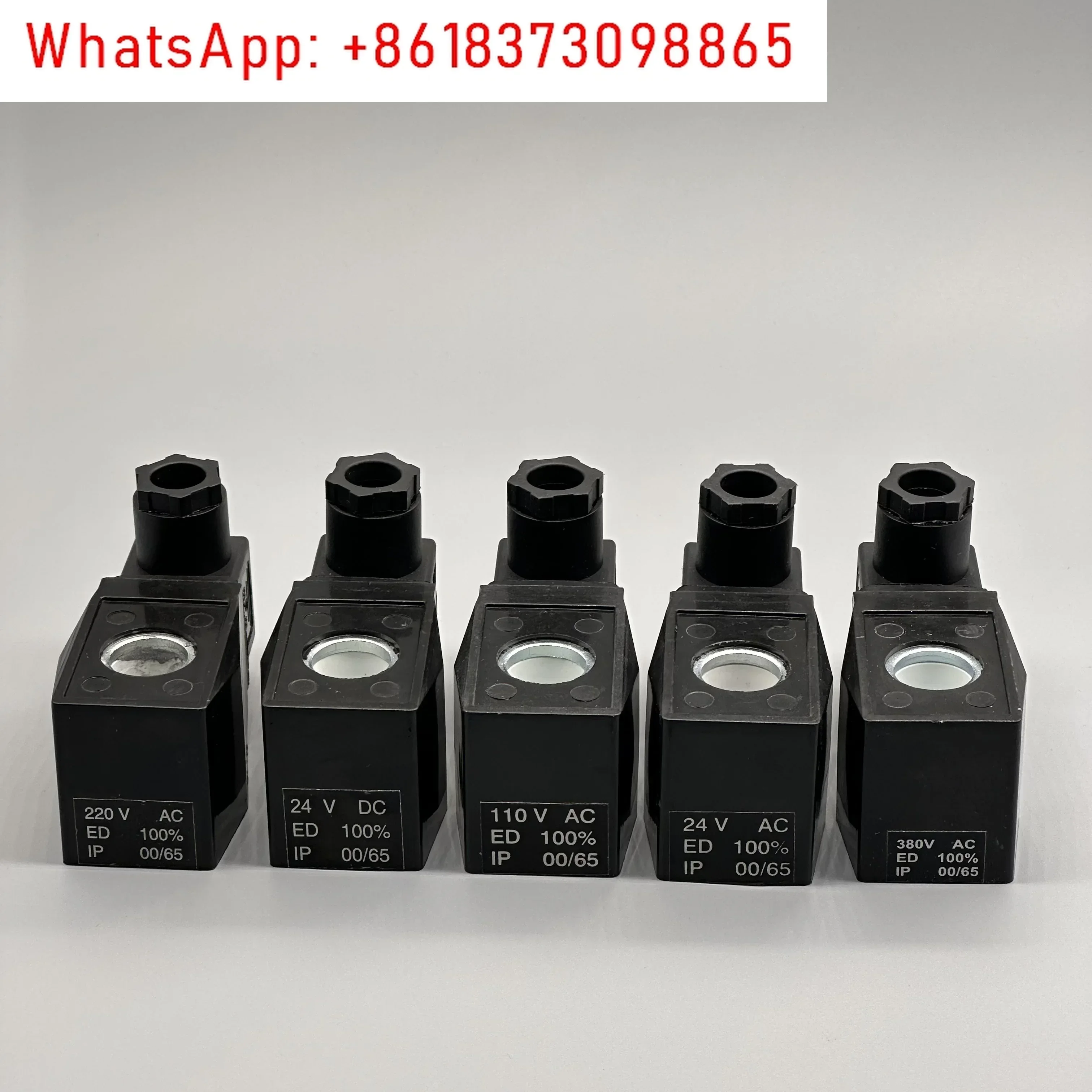 Tutto filo di rame, bobina di tenuta in plastica impermeabile quadrata valvola dell'acqua da 2 W, bobina dell'elettrovalvola AB410 foro interno 16 alto 40