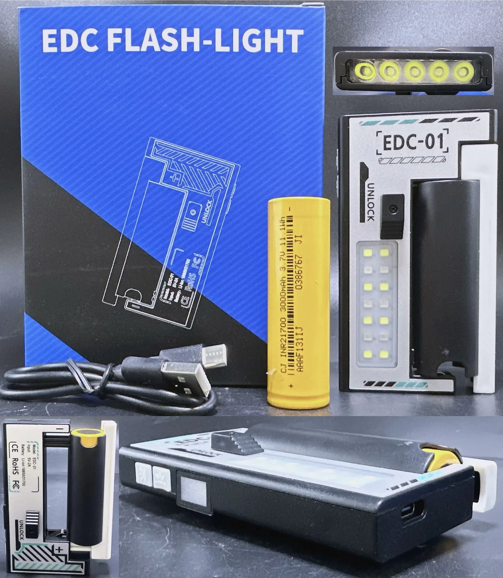 

C2 LED Ultra Bright edc Flashlight Waterproof High Brightness Work Key Light Camping with Ultra Long Endurance Emergency Lights