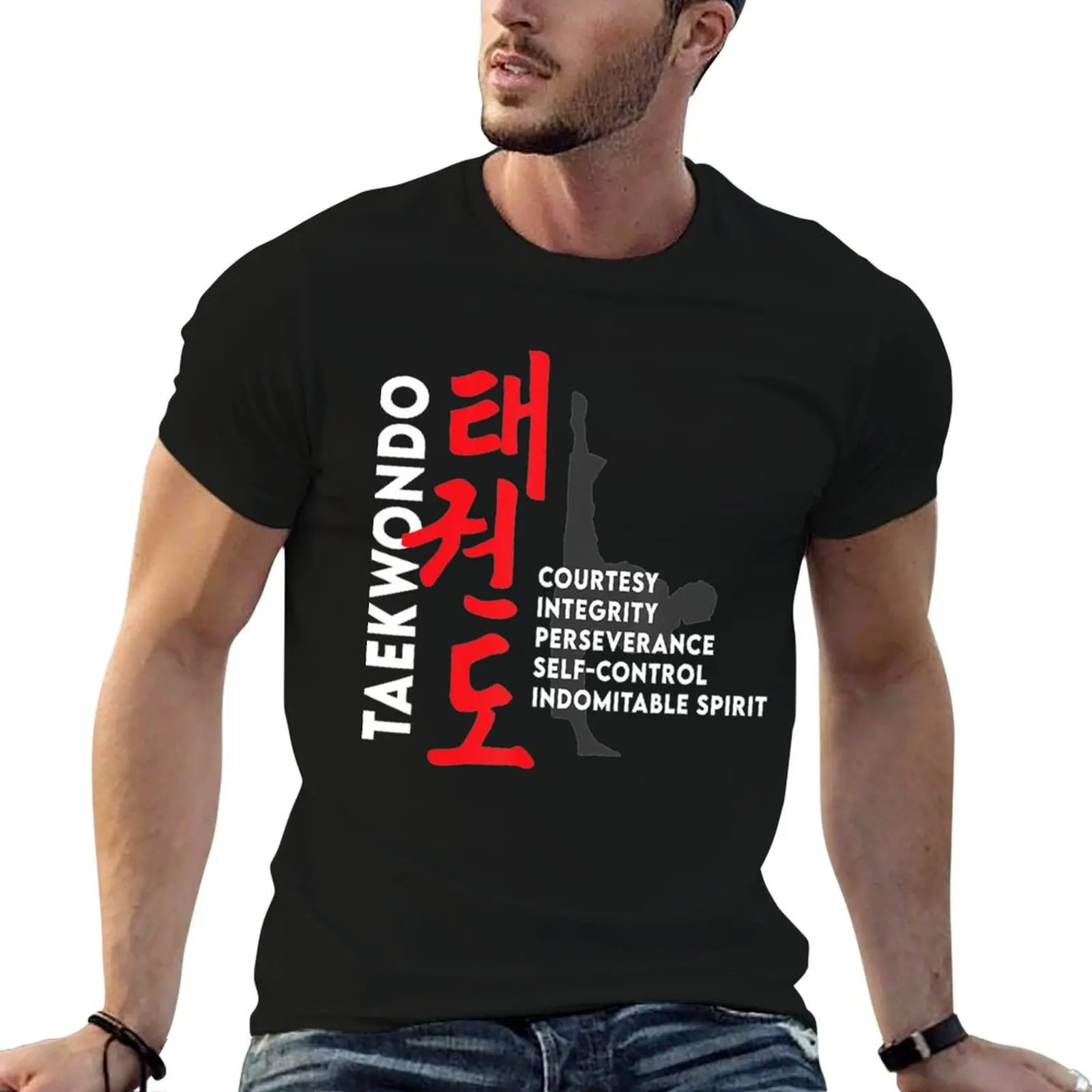 Fans of Taekwondo Equipment Taekwondo T-Shirt Plus Size Non-Shrink T-Shirt