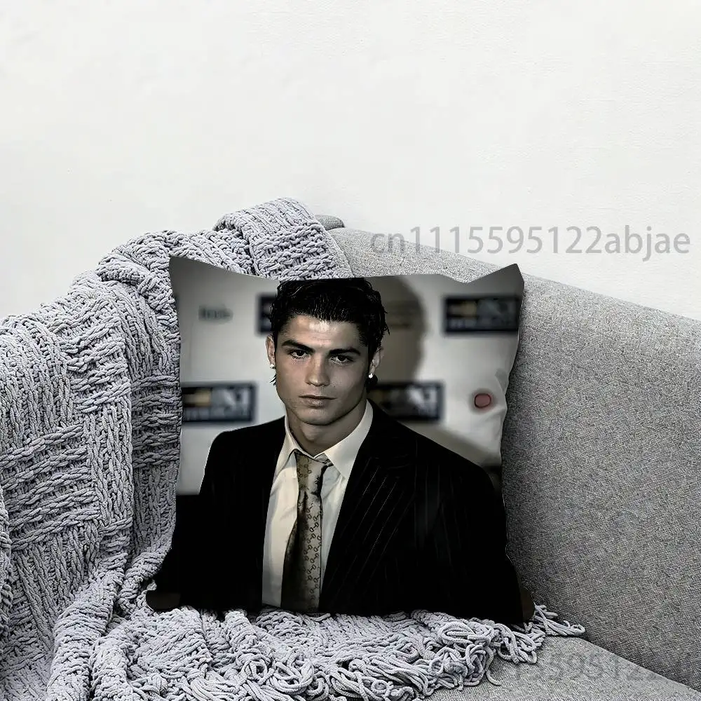 C-Cristiano R-Ronaldo Throw Pillow Case Decoration Bed Custom Square Pillowcase Pad Cover