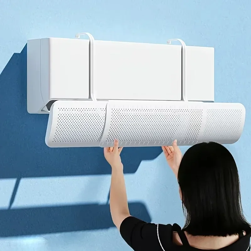 Adjustable Air Conditioner Wind Deflector Retractable Anti-direct Blowing AC Wind Shield Baffle Home Bedroom Air Guide Cover