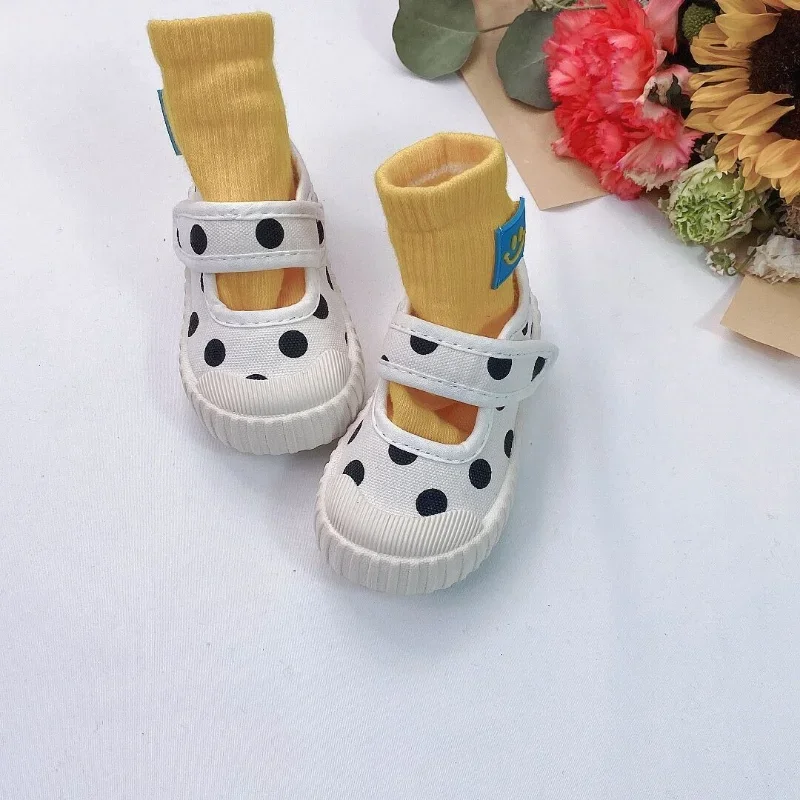 Girls' Canvas Shoes 2023 Spring New Children's Board Shoes Single Shoe Girls' Shoes Small and Medium Boys' Casual Shoes кросовки