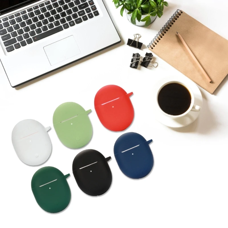 Scratchproof Carrying Case Shockproof Skin for Redmi Buds 3 Headphone Dustproof Soft Housing Washable Silicone Sleeve