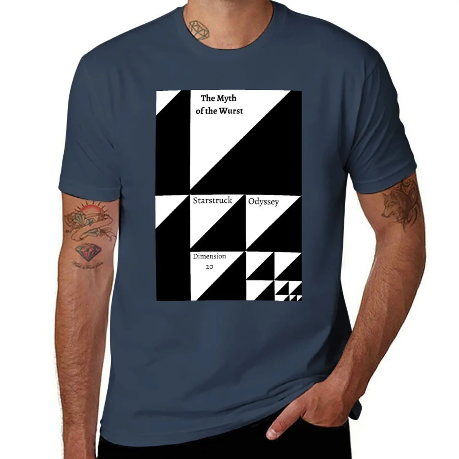 The Myth of the Wurst (A Starstruck Odyssey + Myth of Sisyphus Parody) T-Shirt Long Lasting Casual T-Shirt