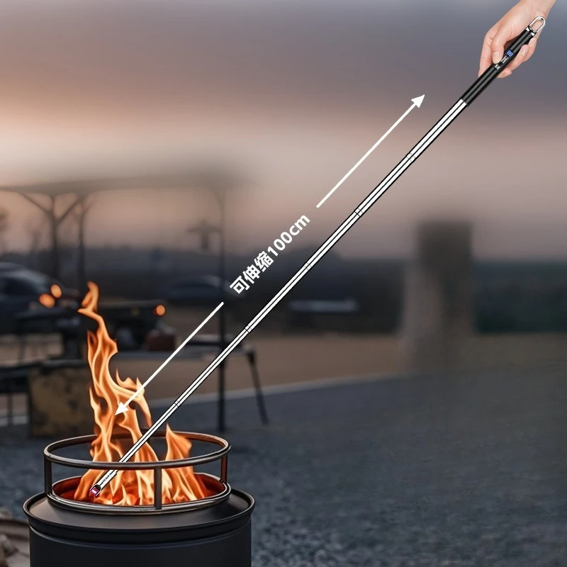 جديد جودة عالية اضافية طويلة أنبوب تليسكوبي الشاعل شحن البطارية مرات USB شحن قوس نبض أخف اكسسوارات السجائر