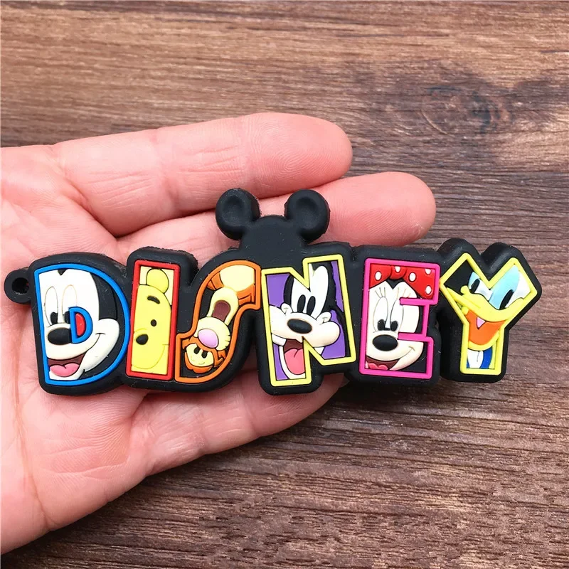 Disney Mickey Minnie Cartoon Soft Glue Refrigerator 3D Magnetic Paster Handmade DIY Sticker 3d Simulation Stickers Mickey Figure images - 6