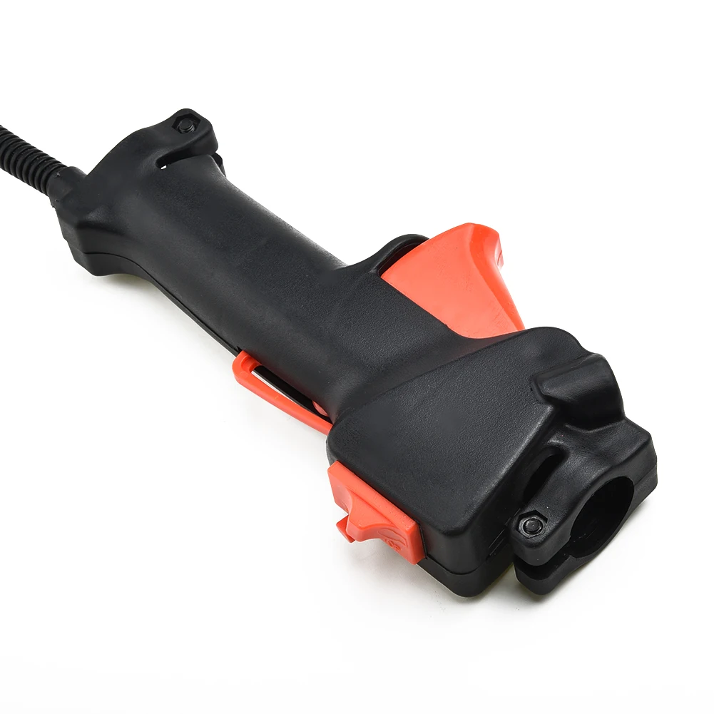 Orange Throttle Cable Handle Trigger On Off Kill Switch for Multi Tool BrushCutter 10 83 inches Length 490mm Total Length