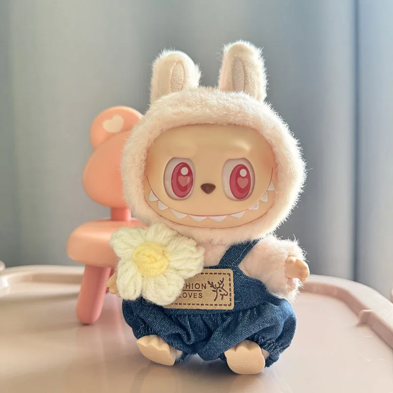 17cm Cute Mini Plush Doll'S Clothes Labubu II Idol Dolls Sitting Party Outfit Accessories For Korea Kpop Exo Clothing Skirts