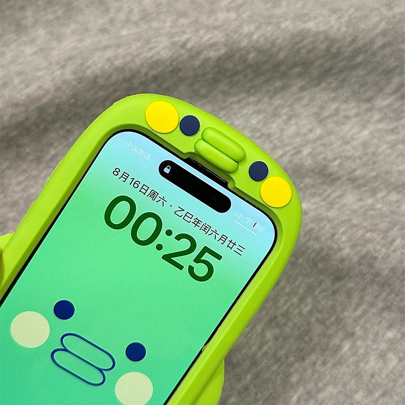 Custodia GIOPUEY Per Tamagotchi, Con Stampa Cartone Animato Divertente In TPU, Gancio Portachiavi Incluso – Colore Giallo, Regalo Simpatico