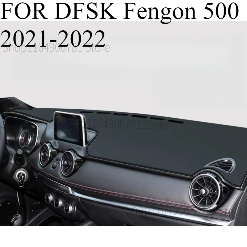 FOR DFSK Fengon 500‌ 2021-2022 Car Dash Mat Dashmat Dashboard Mat Cover Sun Shade Dash Board Cover Carpet Accessories