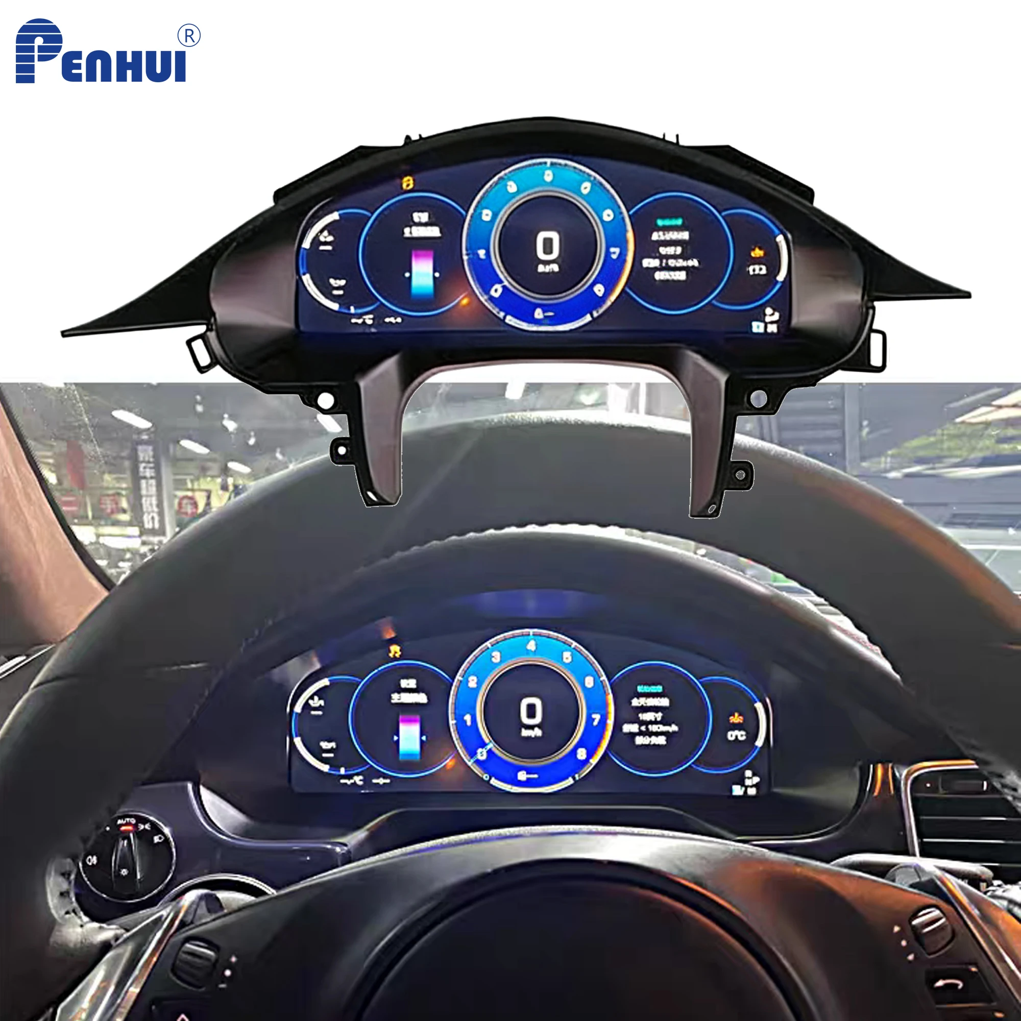 Car HUD LCD Cluster instrument multimedia dashboard Modification For Porsche Panamera 2010-2016 Mulitmedia Panel