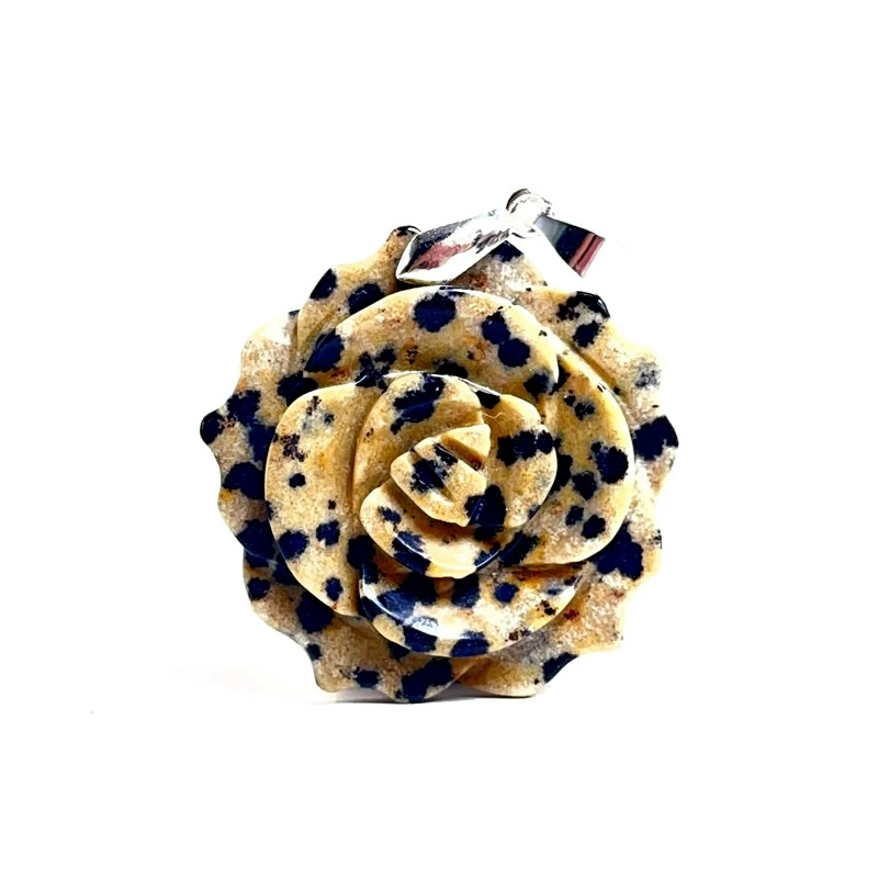 Neuer 35MM Kristall-Geschnitzter Einseitiger Rosen-Anhänger Tigerauge Lapislazuli Amazonit Symbolisches Paar-Liebes-Romantik-Schmuckgeschenk – Detail 15