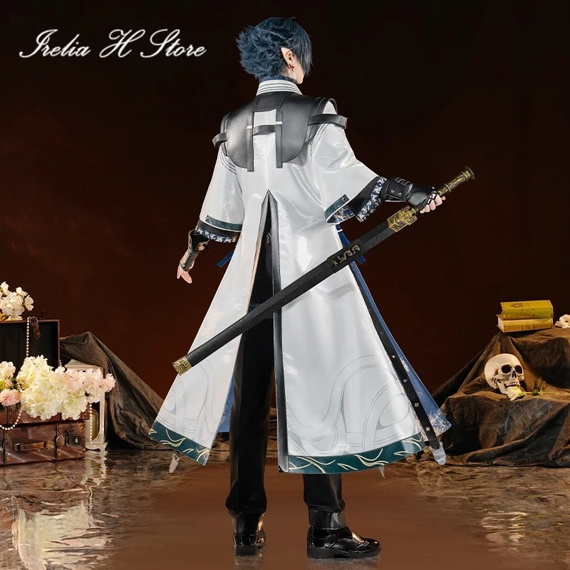 Irelia H Zuo Le From Arknights 코스프레 의상 할로윈 의상 애니메이션 게임 Zuo Le 유니폼 슈트 탑 바지 코트