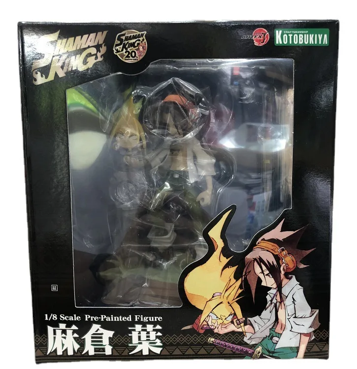 18cm Shaman King Yoh Asakura 1/8 Scale Boxed Model Figure PVC Collectible Toy Desktop Decoration Gift for Shaman King Fans