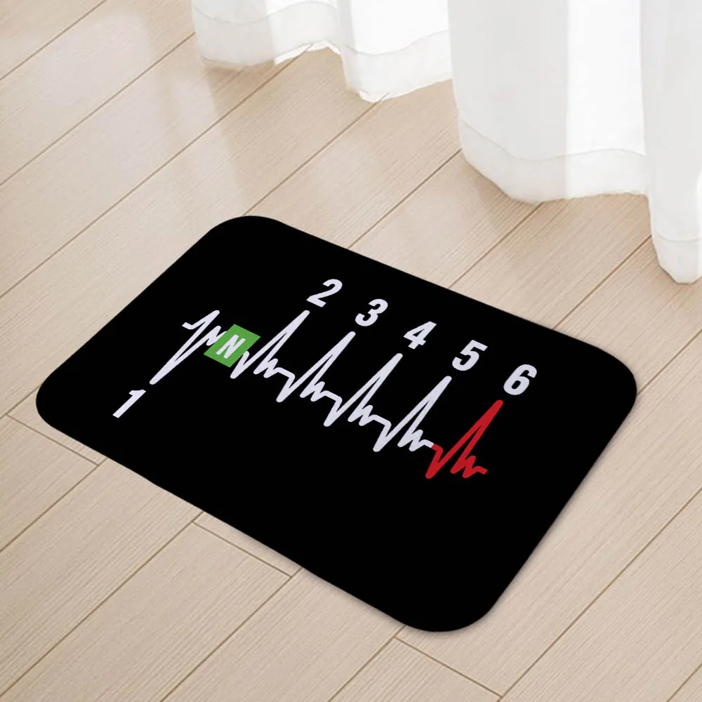 1N23456 One Down Five Up Motorcycle floor mat house carpet door pad modern decorative carpet anti -sliding floor pad 182