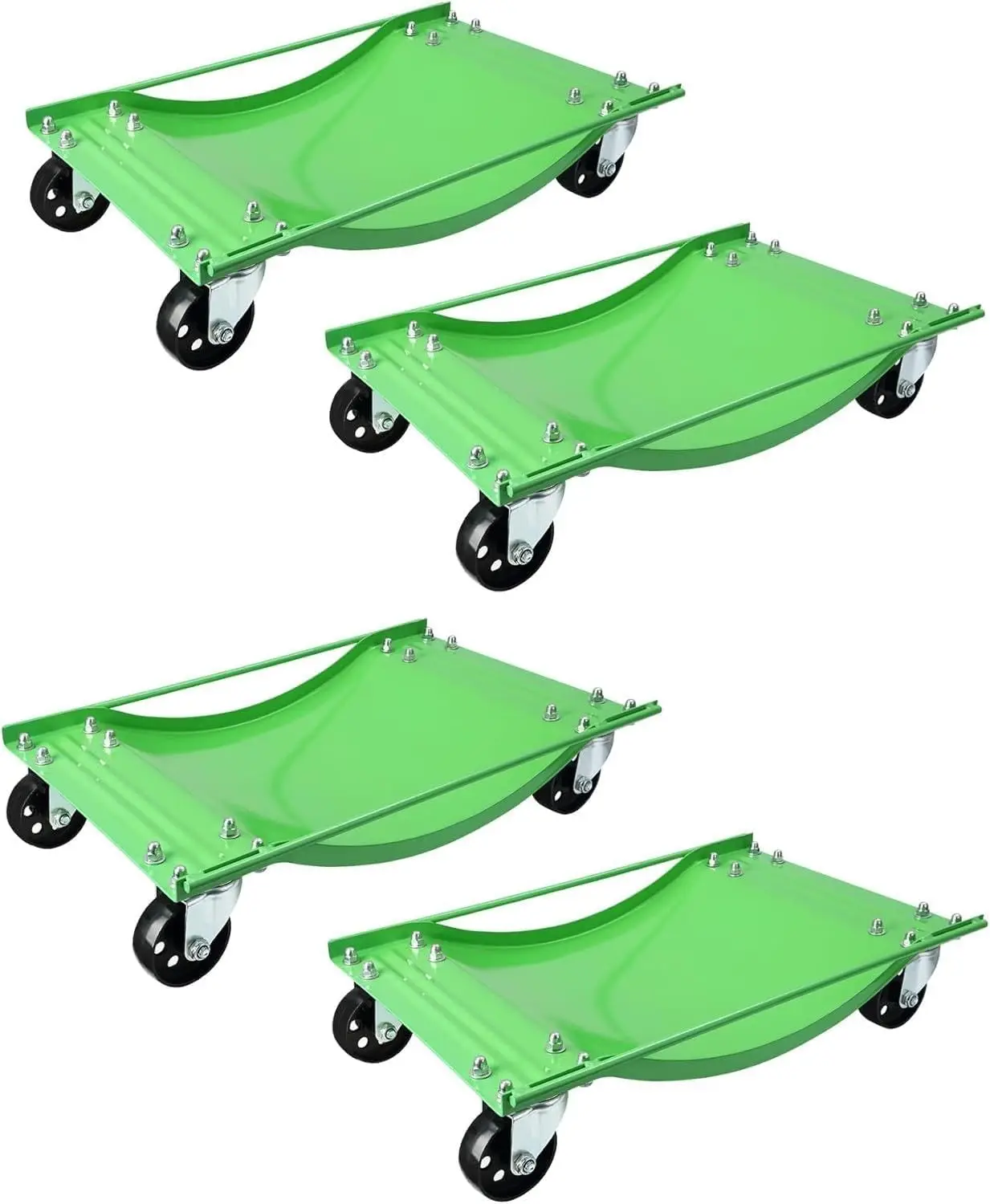 

Car Wheel Dolly Tire Jack Set of 4, Mechanical 2,500lbs Car Skates Vehicle Positioning Jack, Heavy Duty 12-Inch Wheel Slide Plat