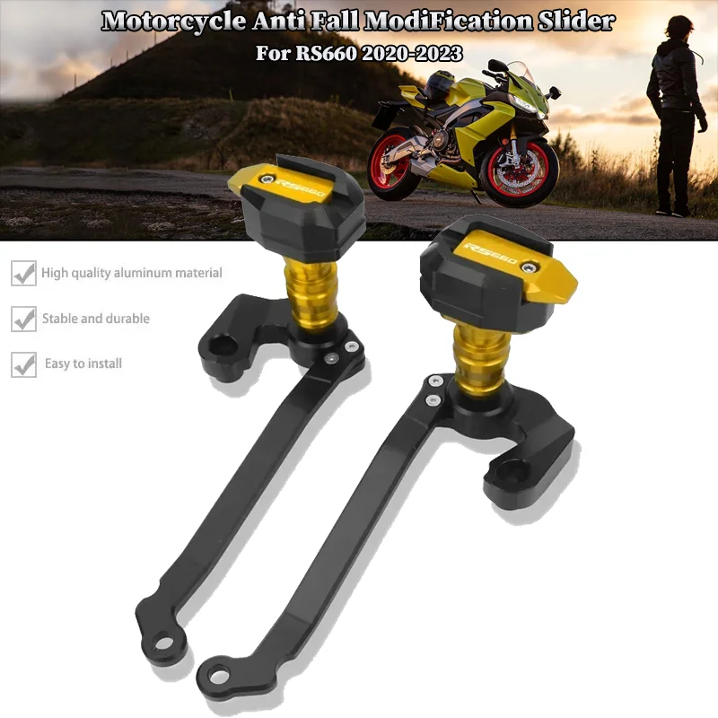

For Aprilia RS660 2020-2023 2021 2022 ﻿Motorcycle Falling Protection Frame Slider Fairing Guard Crash Protector