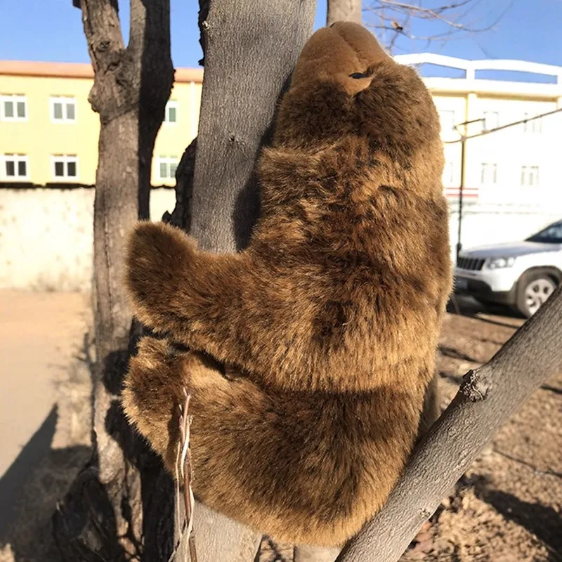 

Милый стоячий медведь, плюшевая игрушка, имитация животного, кукла-медведь, подушка, подарок на день рождения, 26 см, DY10392