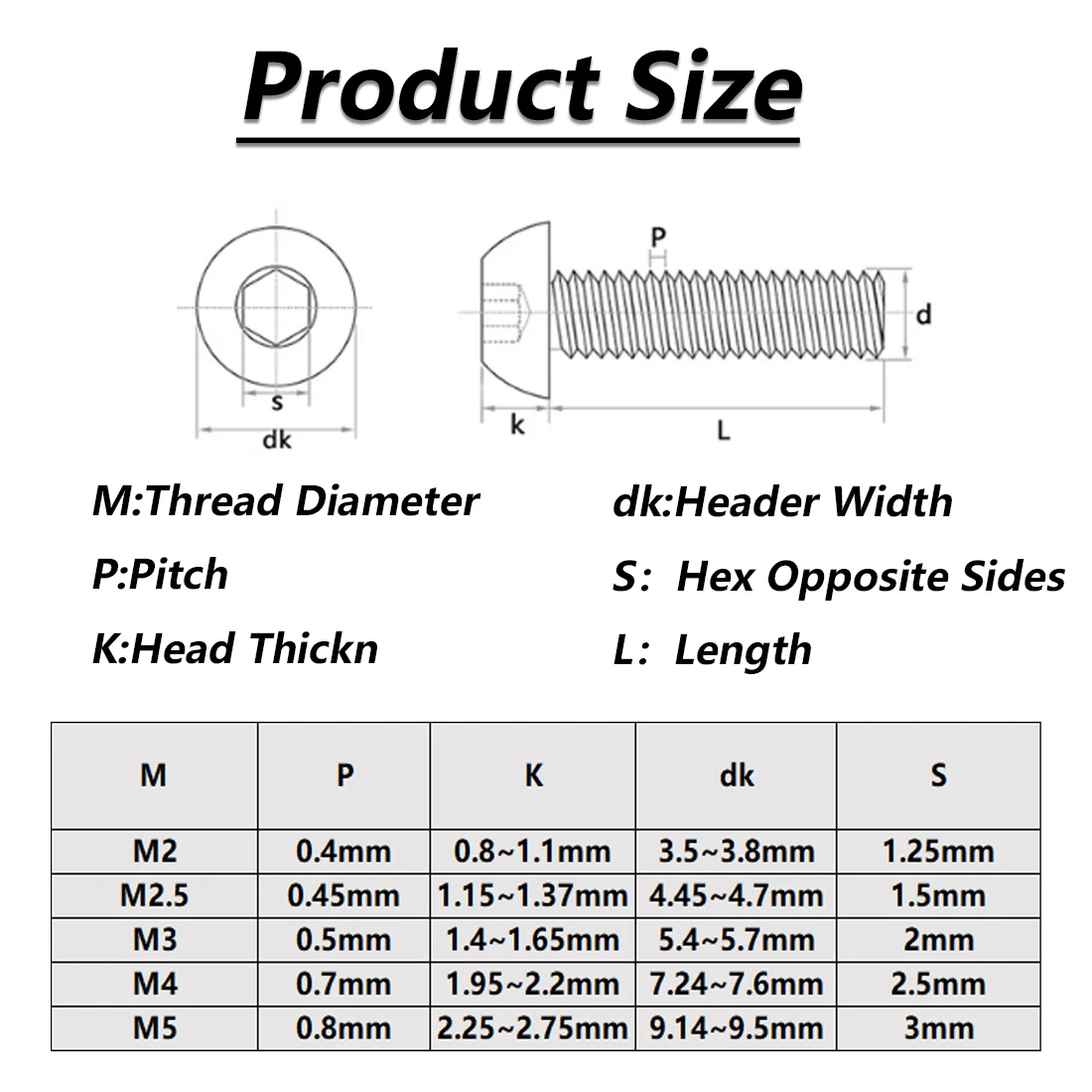 10 Stück ISO7380 M2 M2,5 M3 M4 M5 Rundkopf mit Titan Goldfarbe Innensechskantschraube Titanbeschichtete Rundkopfschrauben