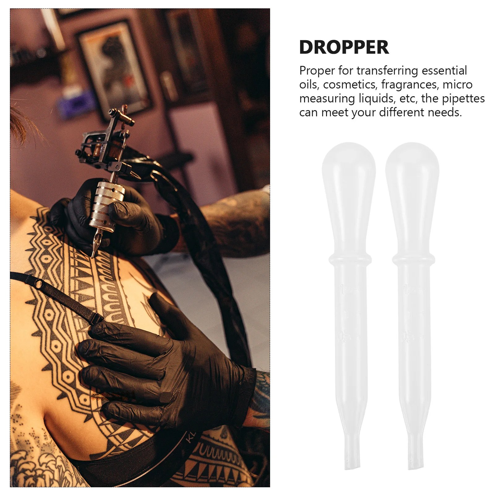 10 قطعة قطارات صغيرة ماصات بلاستيكية للزيوت الأساسية نقل السائل قطارة شفافة مستلزمات قياس المختبرات متعددة الاستخدام #2