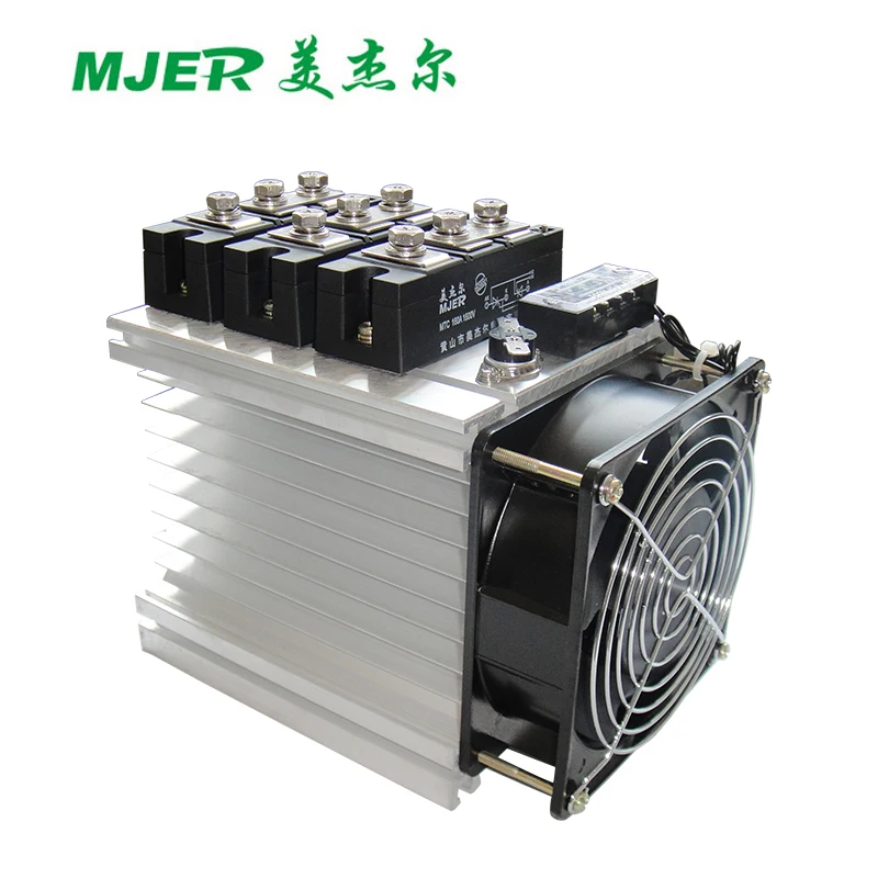 Thyristor Module MTC200A1600V 3pcs MTC With Heatsink and Fan MTC200A1600V  set Thyristor