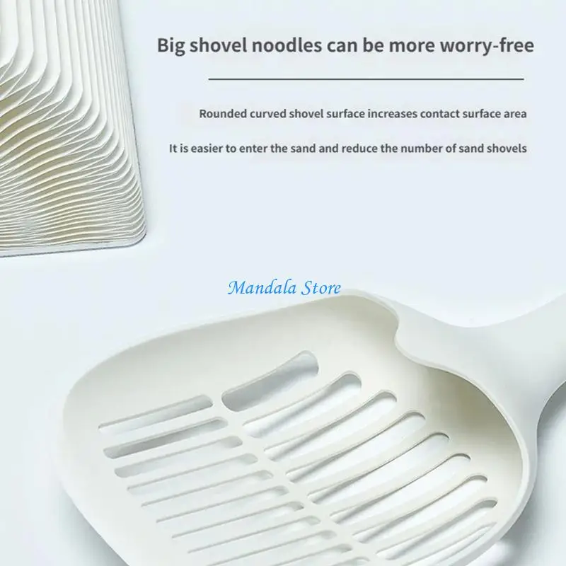 

U2JC Cats Litter Scoops with Large Surfaces Design and MultiHole Sifting for Efficient Cleaning Reduce Scooping for Home Use